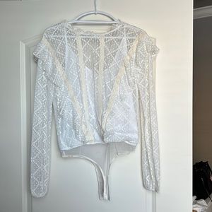 NWT free people lace bodysuit